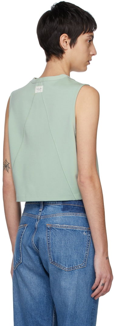 Tielko rag & bone Rag & Bone Archetype Cropped Roxie Tank Top Zelené | WAW21HA023KL23, 2