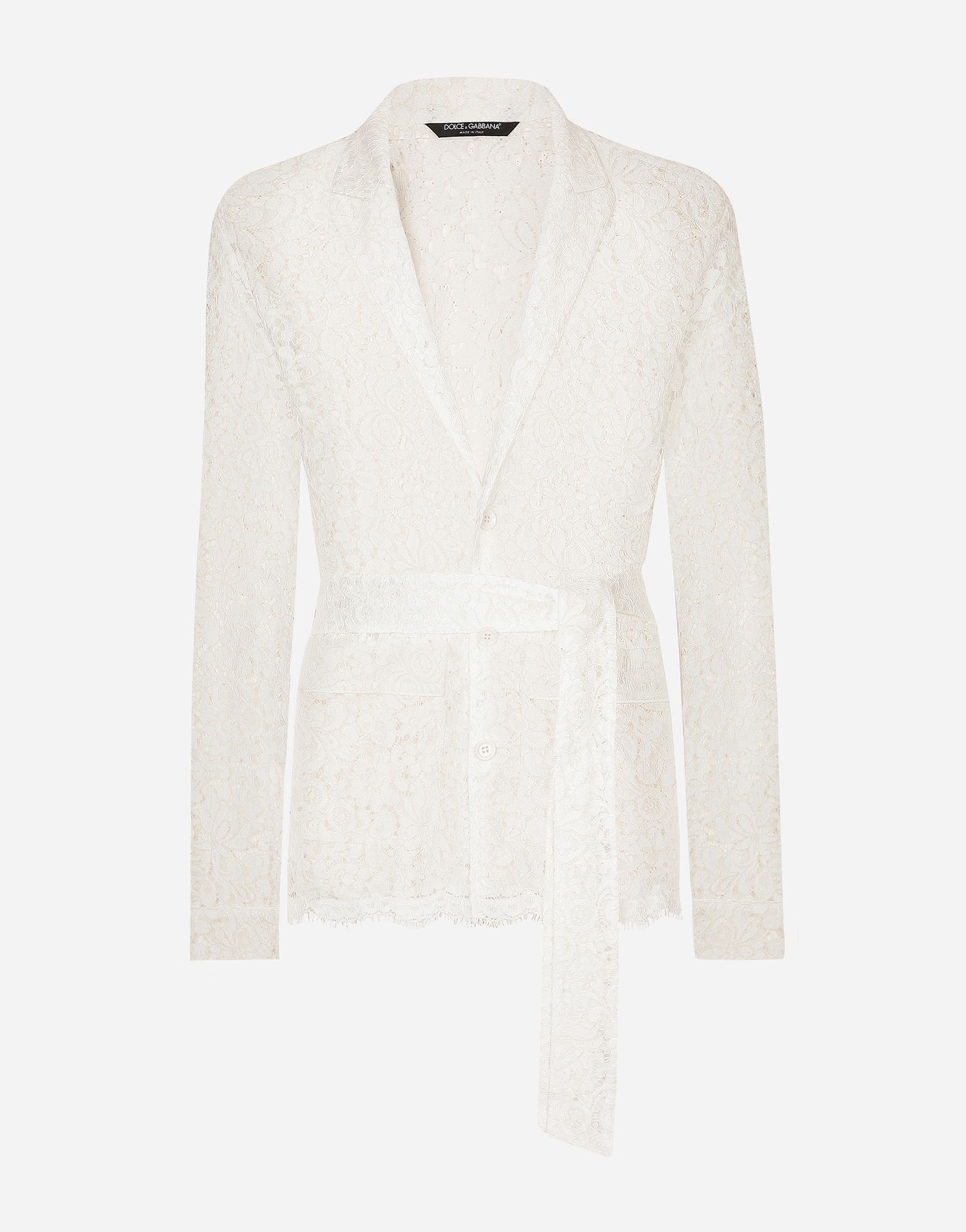 Bunda Dolce & Gabbana Lace Robe Biela | G2TT0TFLM55W0111, 0