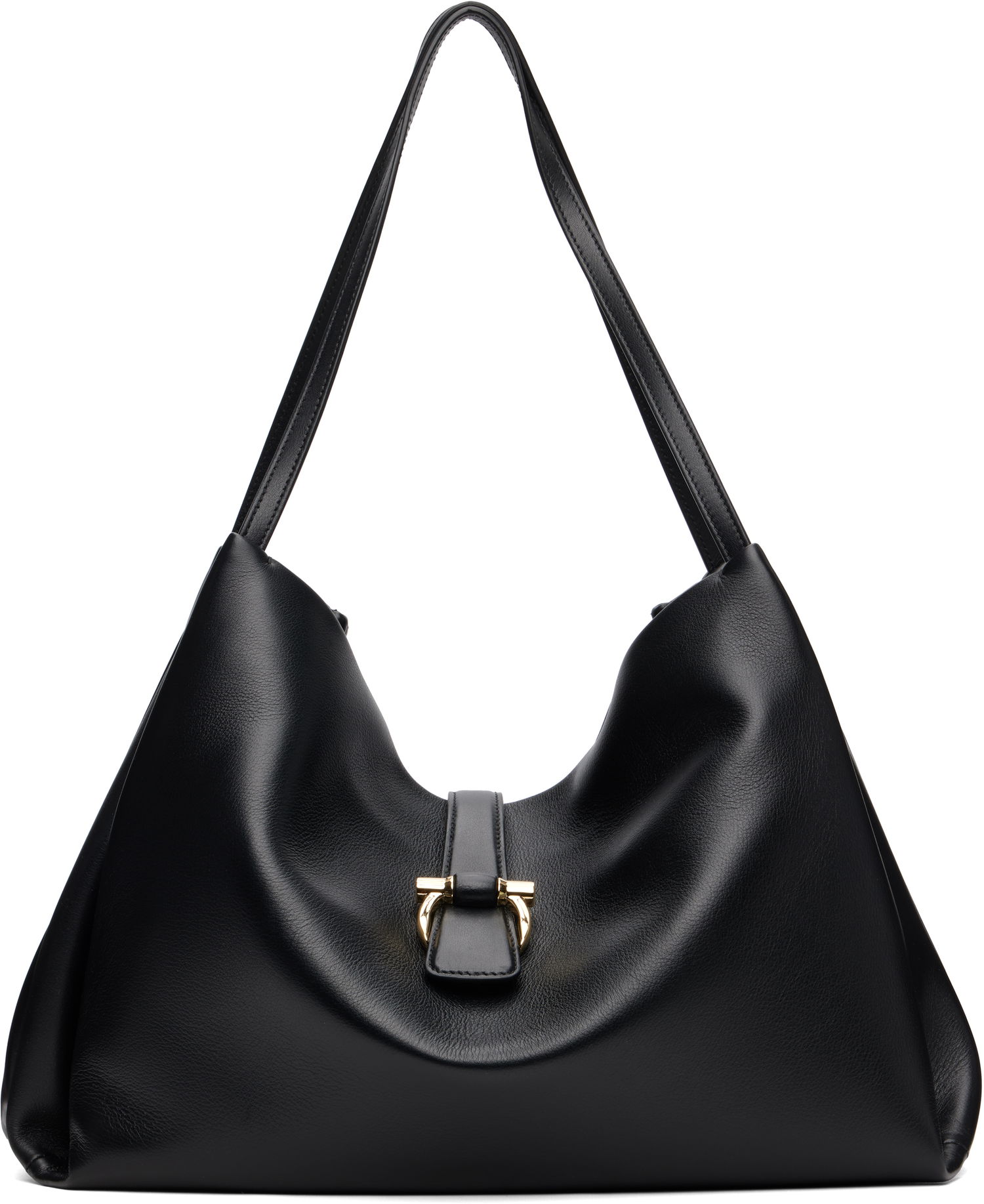 Tote bag FERRAGAMO Salvatore Ferragamo XL Calfskin Tote Čierna | 777335, 0
