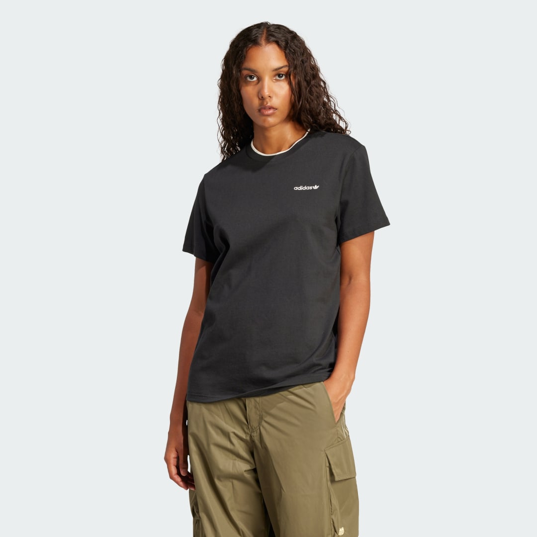 Tričko adidas Performance Loose 3-Stripes Graphic T-Shirt Čierna | JD1805, 0