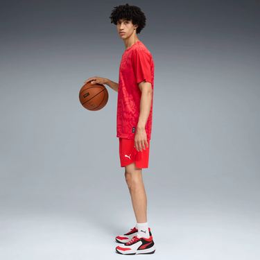 Tričko Puma Teamjaws Graphic Short Sleeve Shooting Shirt Červená | 688449-03, 4