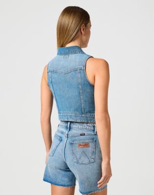 Vesta Wrangler Wrangler Dallas Zip Front Vest Modrá | 112362590:XXL, 1