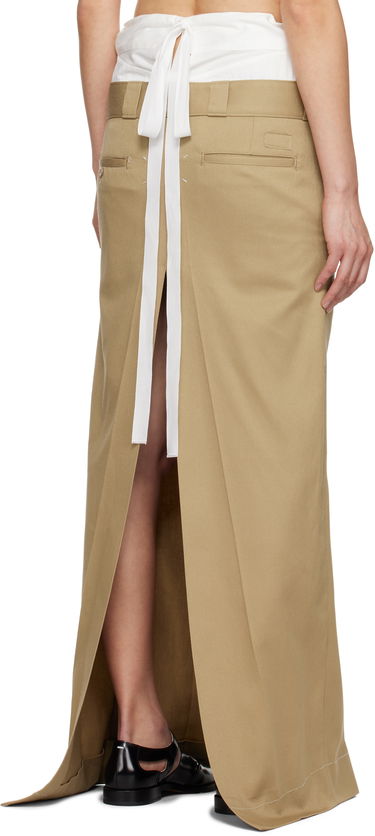 Sukňa Maison Margiela Maison Margiela Cotton Twill Maxi Skirt Béžová | S51MI0002 S54042, 2