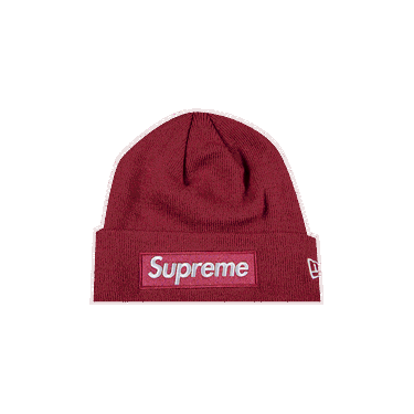 Kulicha Supreme New Era x Box Logo Beanie Červená | FW21BN9 PLUM, 0