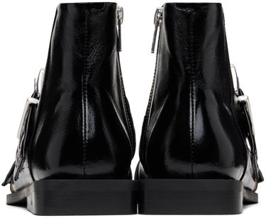 Bunda GANNI GANNI Feminine Buckle Flat Boots Čierna | S2650, 1