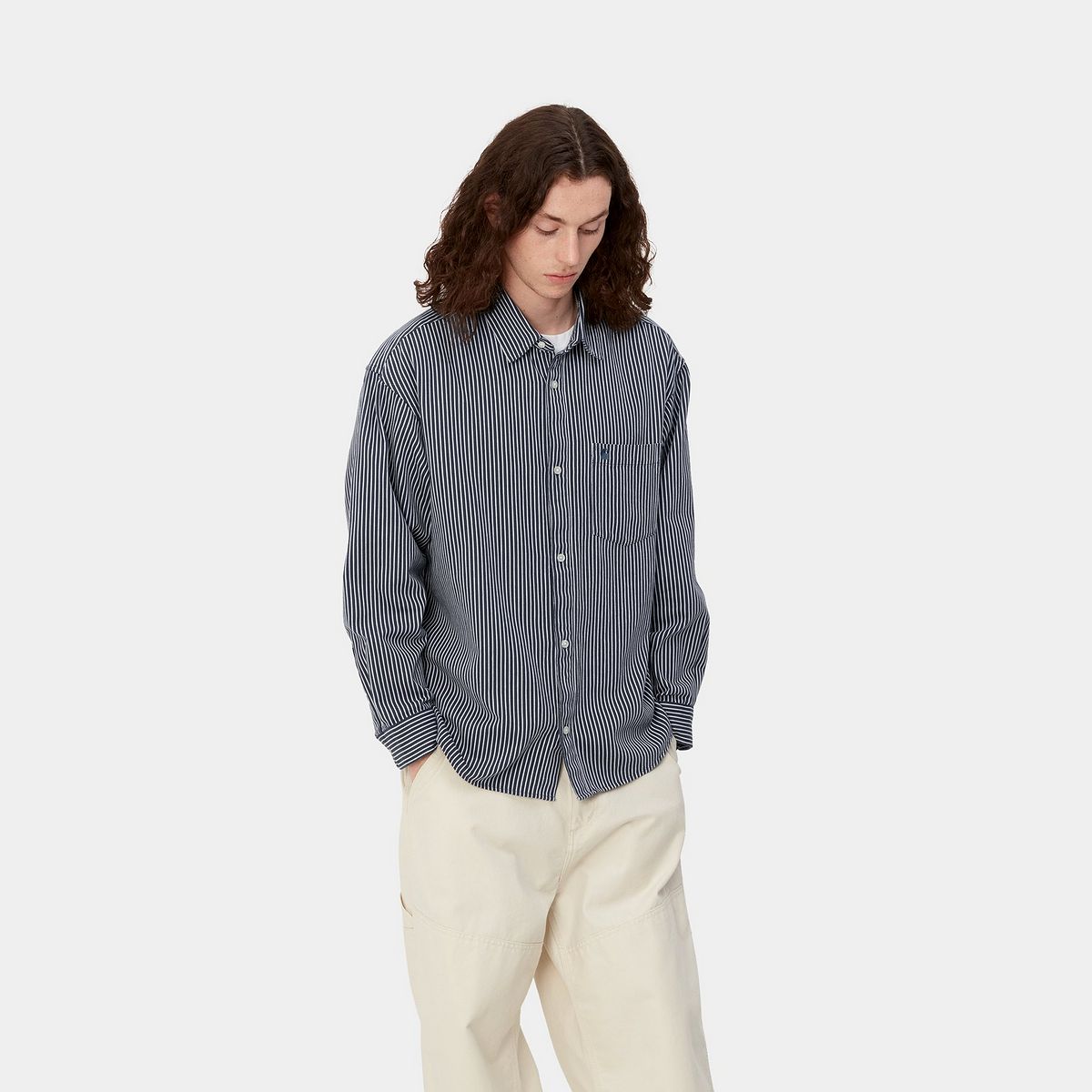 Košeľa Carhartt WIP Kyle Shirt Modrá | I032263_1PW_XX, 0