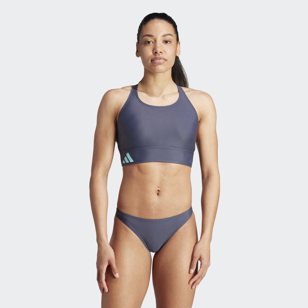 Plavky adidas Originals Branded Beach Bikini Modrá | HY1760, 0