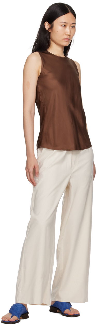 Tielko Baserange Silk Tank Top Hnedá | TODYT-VI-SP24, 3