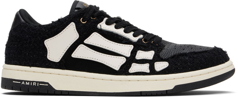 Tenisky a topánky AMIRI AMIRI Boucle Skel Top Low Čierna | AMFOSR1169