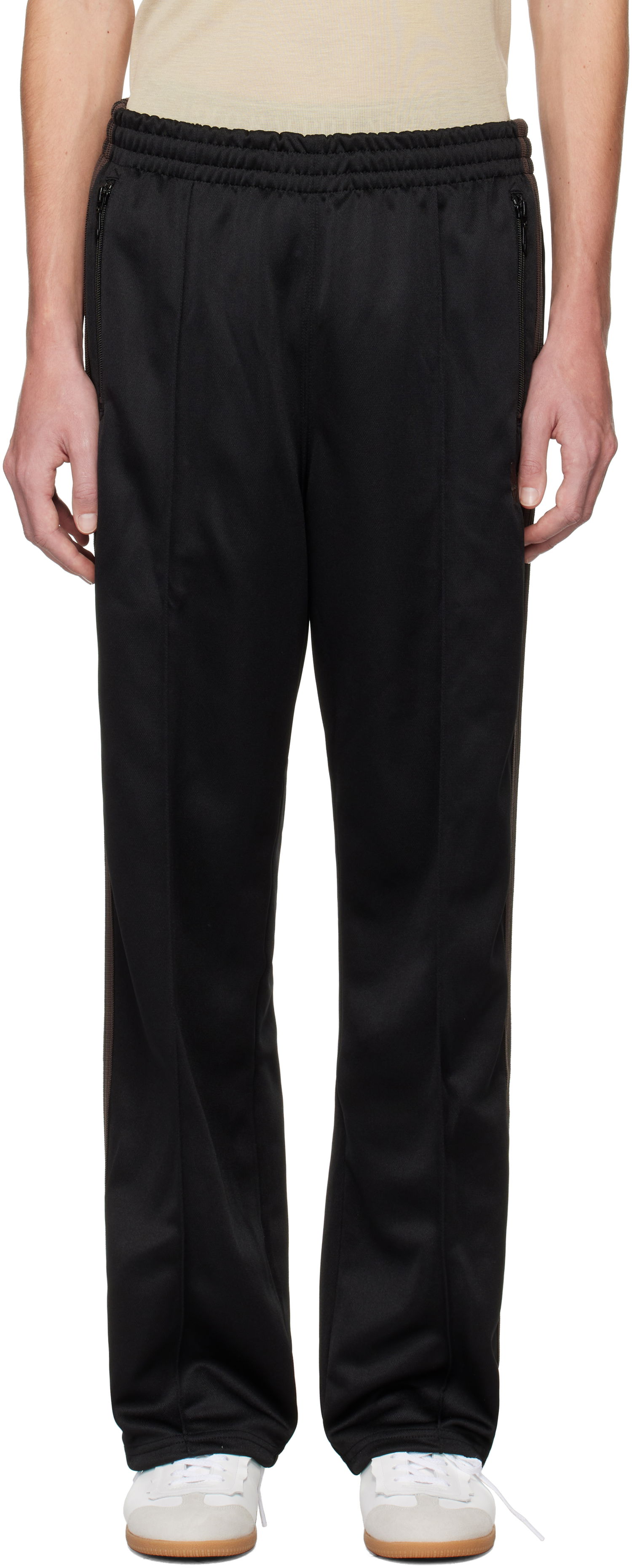 Tepláky Needles Track Pants Smooth Poly Čierna | PU273, 0