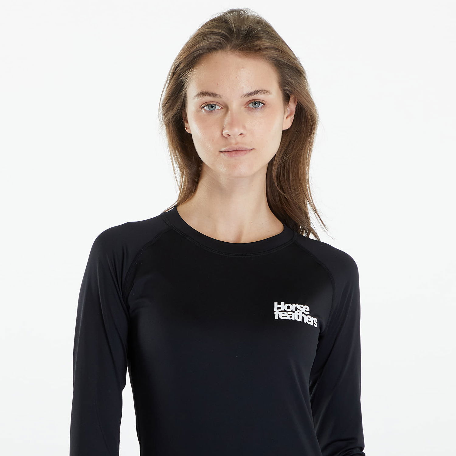 Tričko Horsefeathers Vala Ls Top Black/ White Čierna | TW025C, 1