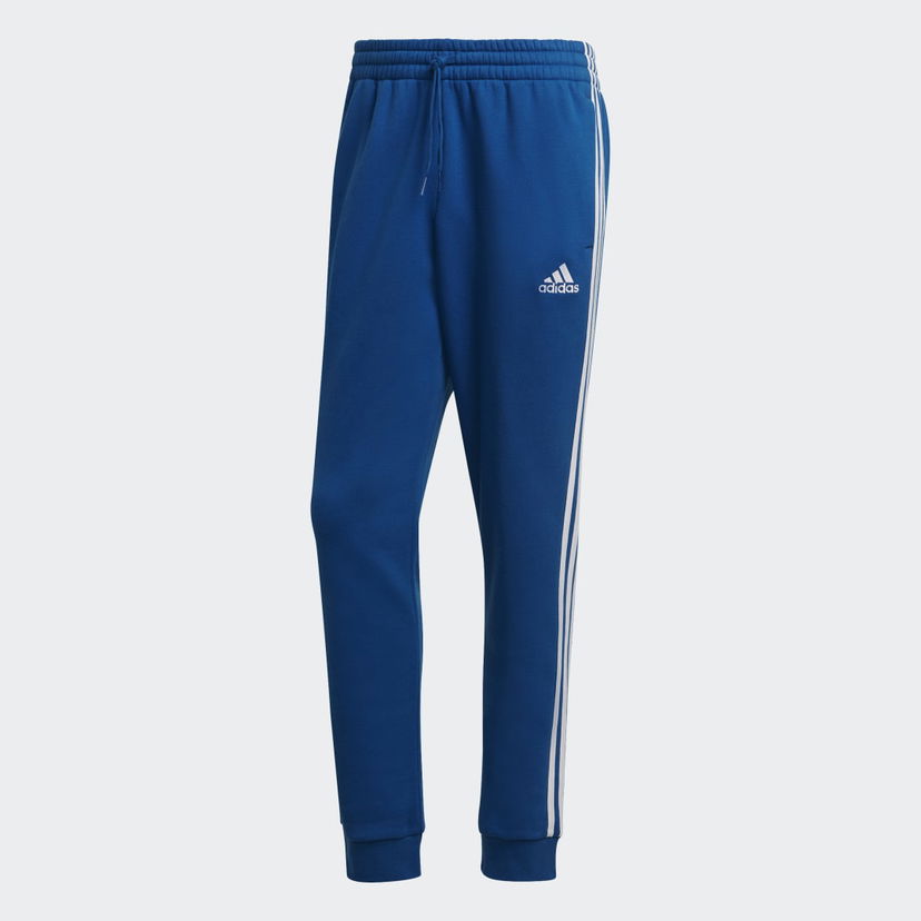 Tepláky adidas Performance Essentials Fleece Tapered Cuff 3-Stripes Sweatpants Modrá | HL2270