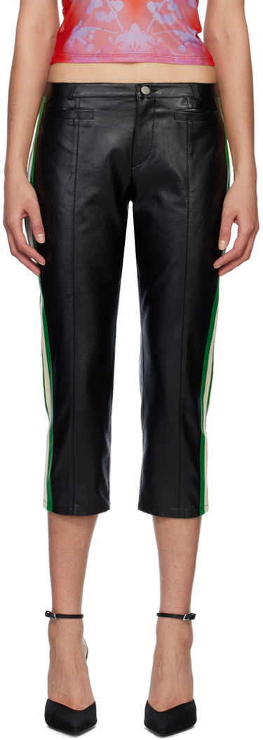 Nohavice Miaou Miaou Capri Faux-Leather Trousers Čierna | 1035VLBLK, 0
