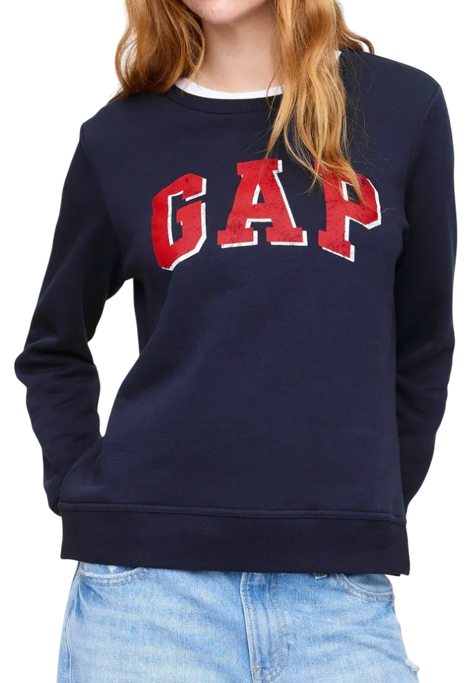 Mikina GAP Logo Crewneck Sweatshirt Navy | 744529-04, 0