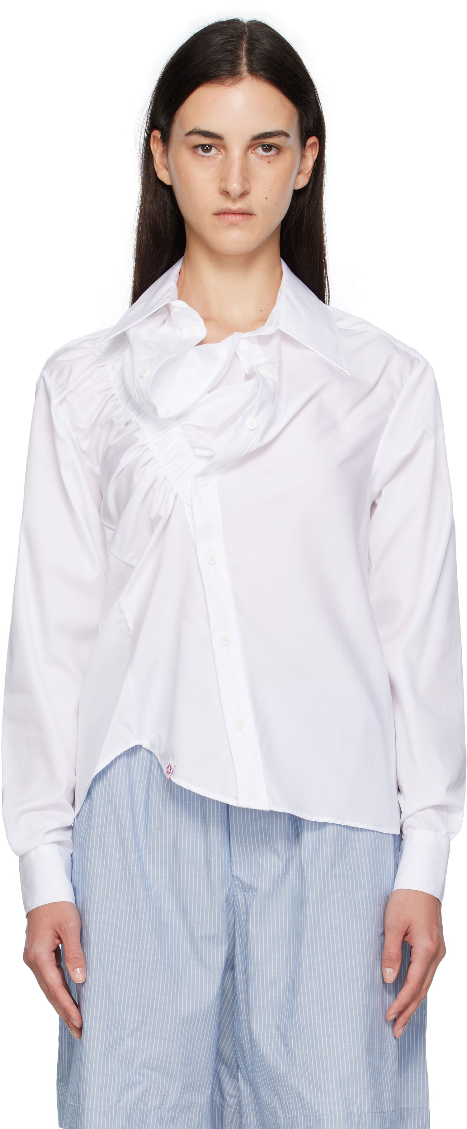 Košeľa Charles Jeffrey Loverboy Charles Jeffrey LOVERBOY Ruffle Shirt Biela | 52070202, 0