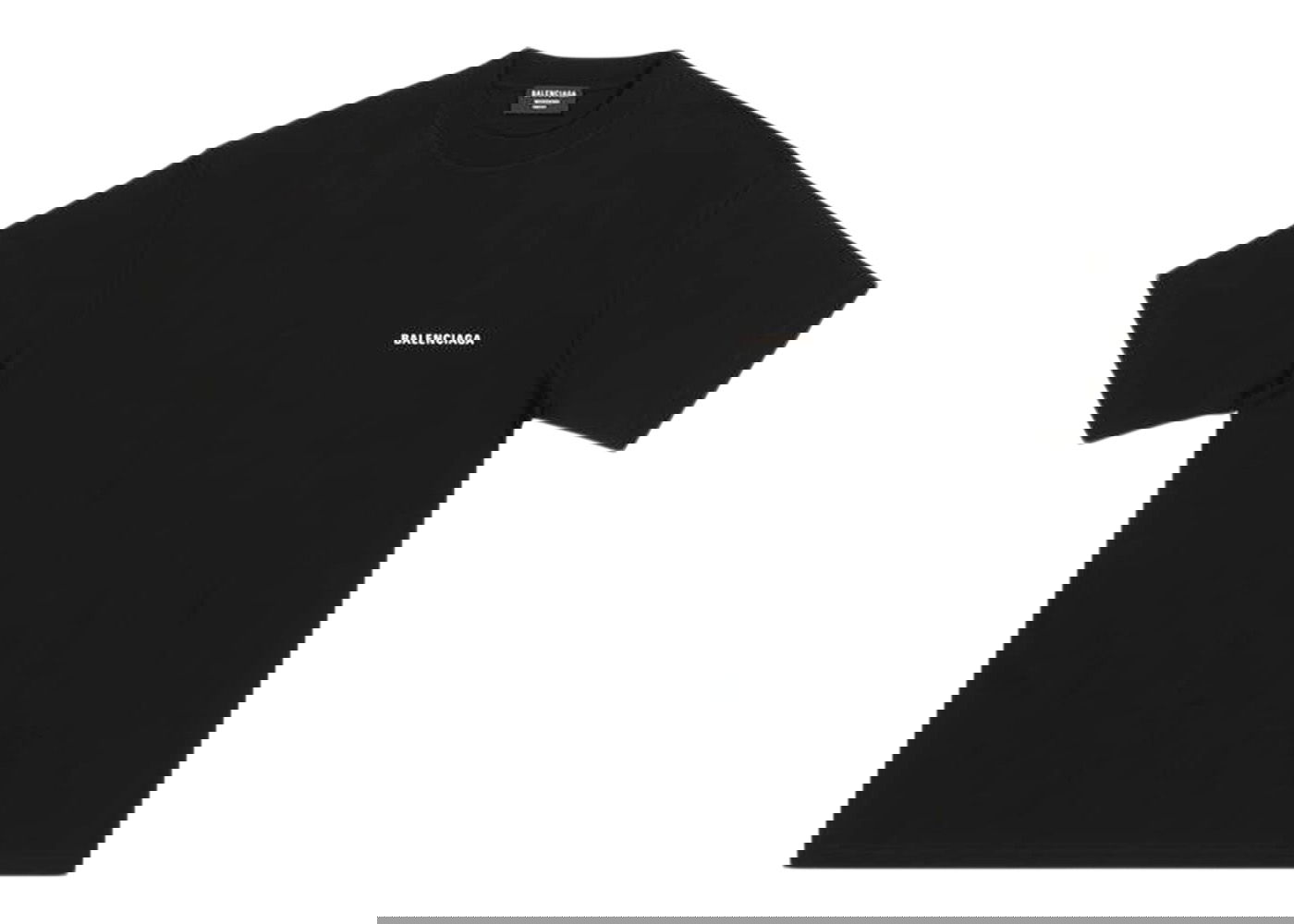 Tričko Balenciaga Logo Medium Fit T-shirt Čierna | 612966TMVF41070, 0