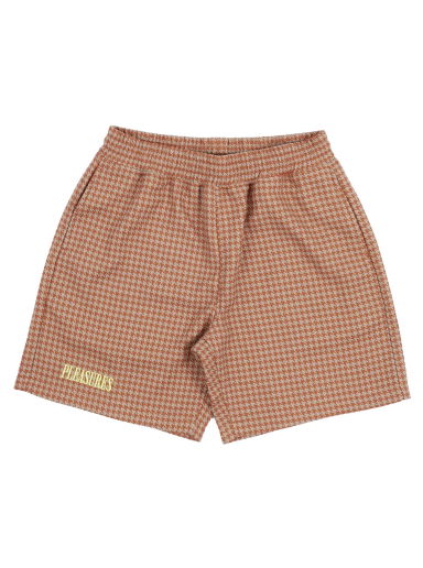 Šortky Pleasures Intercept Houndstooth Shorts Hnedá | P23F007-BROWN