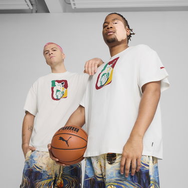 Tričko Puma Dylan Exhibit Basketball T-Shirt Biela | 630673_01, 0
