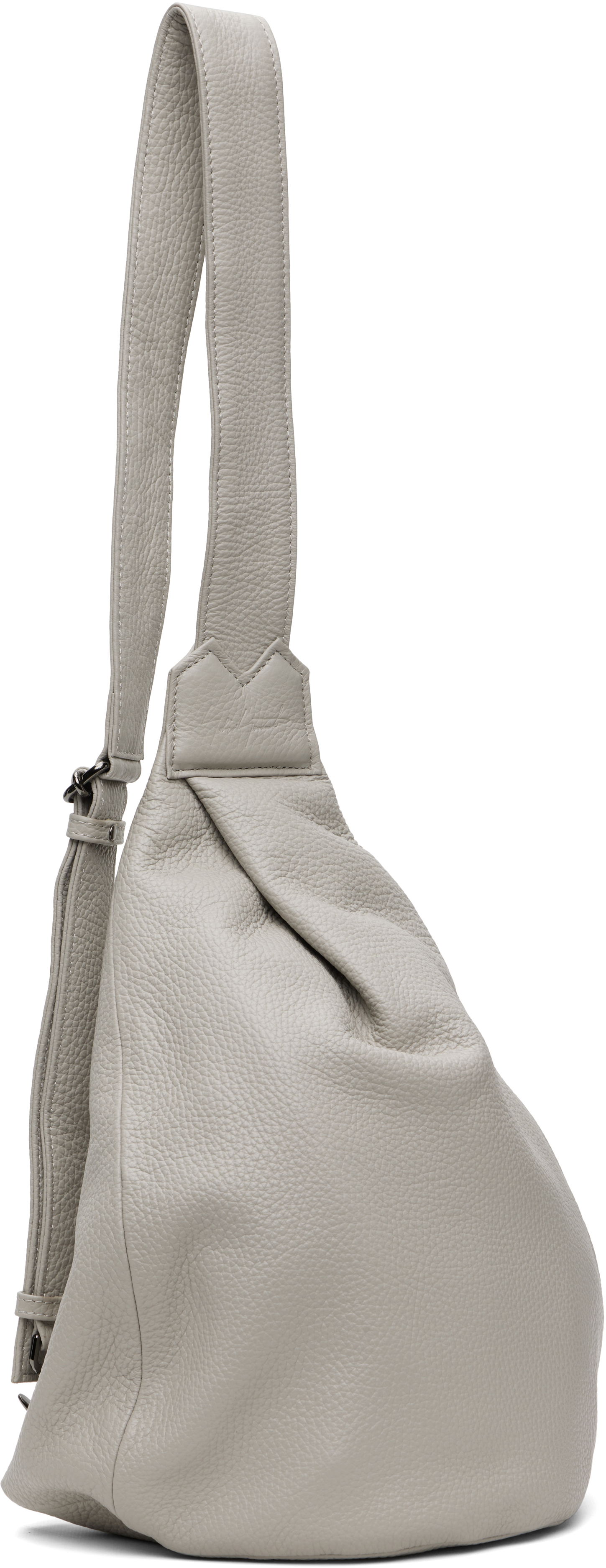 Taška cez rameno Yohji Yamamoto YOHJI YAMAMOTO Tuck Sling Small Bag Šedá | DP-I92-718, 1