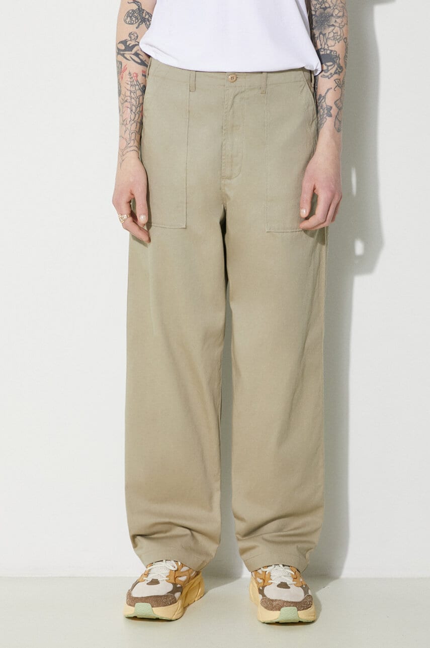 Cargo nohavice Universal Works Universal Works Fatigue Pant Béžová | 132.STONE, 0