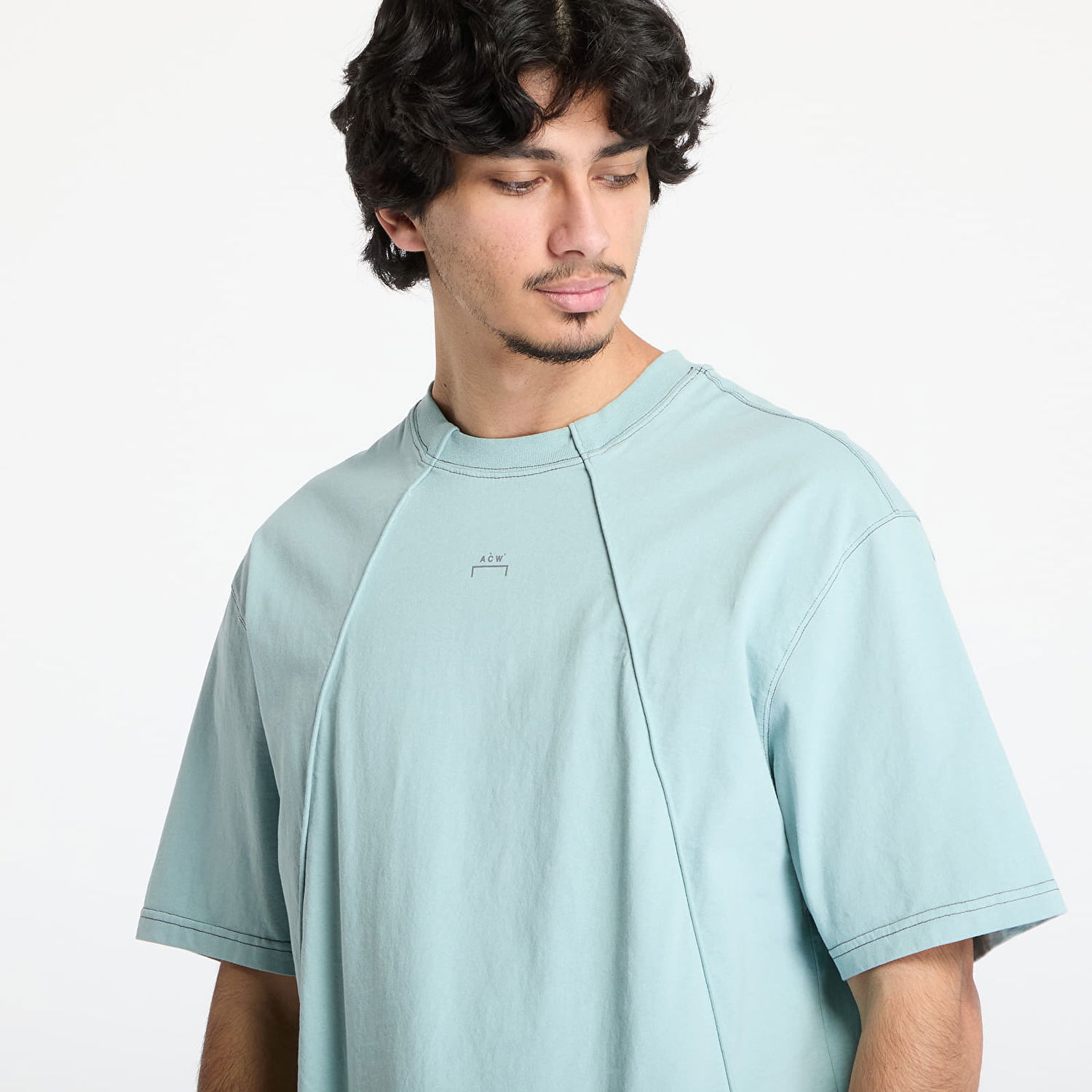 Tričko A-COLD-WALL* A-COLD-WALL* Millbank T-Shirt Zelené | ACWMTS194 Grey-Green/ Olive Grey, 1
