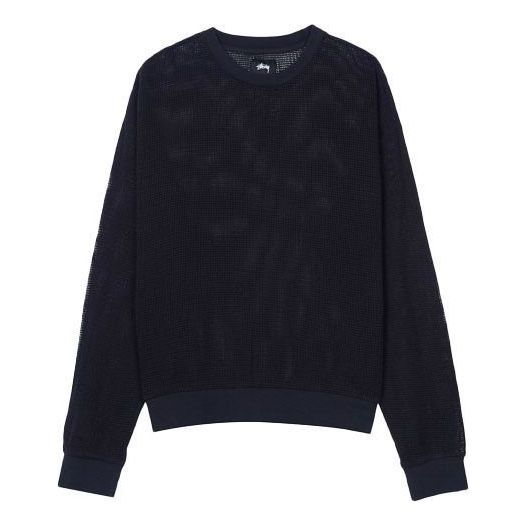 Sveter Stüssy Stussy Cotton Mesh Crew Navy | 1140210, 0