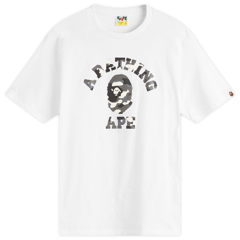 Tričko BAPE City Camo College T-Shirt Biela | 001TEL801026M-WHT