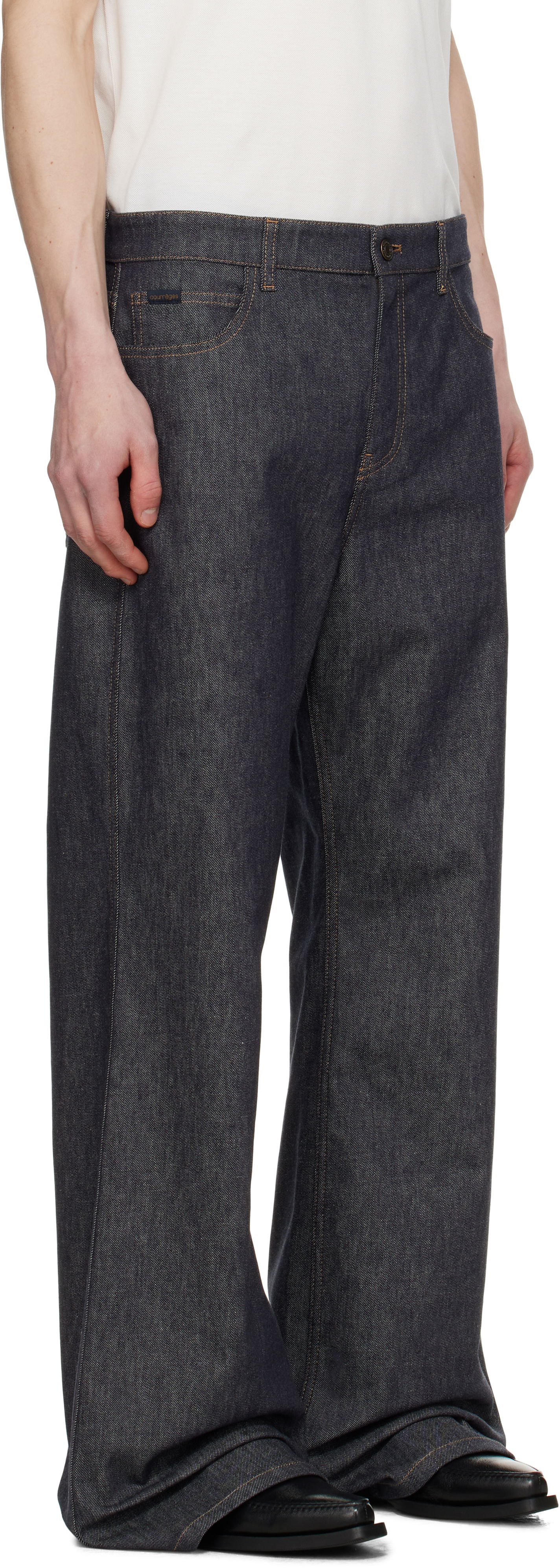 Džínsy Courrèges Courrèges Hammer Baggy Jeans Modrá | 125DPA241DE0035, 1