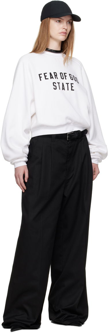 Mikina Fear of God Fear of God ESSENTIALS Fleece Raglan Crewneck Sweatshirt Biela | 192SP257834FW, 3