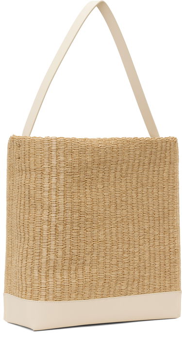 Tote bag Marni Marni Museo Medium Raffia-Effect Tote Béžová | SHMP0106U1 P8284, 2