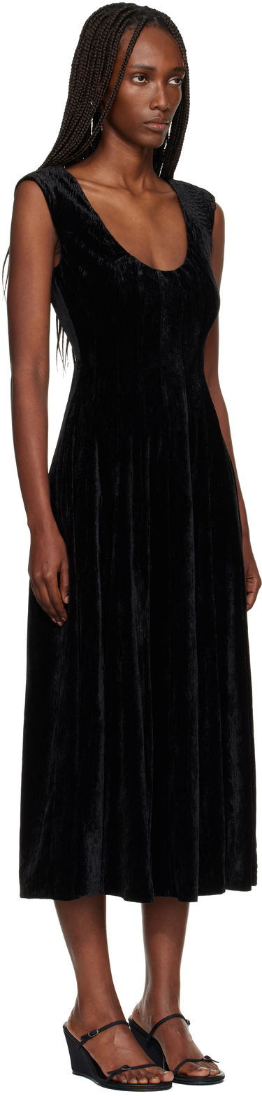 Šaty GUIZIO Leila Velvet Midi Dress Čierna | H25404W191, 1