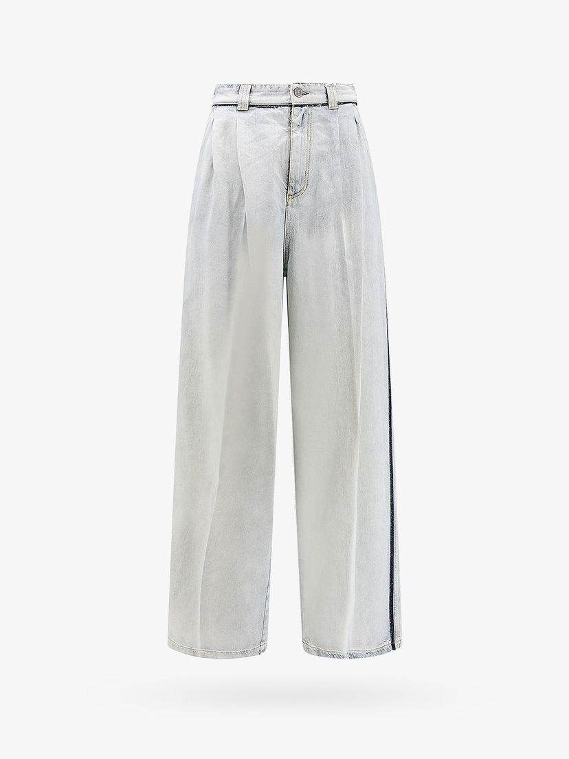 Džínsy Maison Margiela Wide Leg Jeans Biela | S51KA0593S30870965