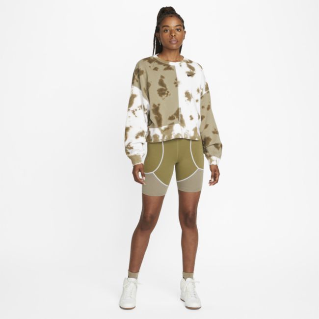 Mikina Nike Oversized Fleece Tie-Dye Crew Sweatshirt Rôznofarebný | DM6357-351, 0
