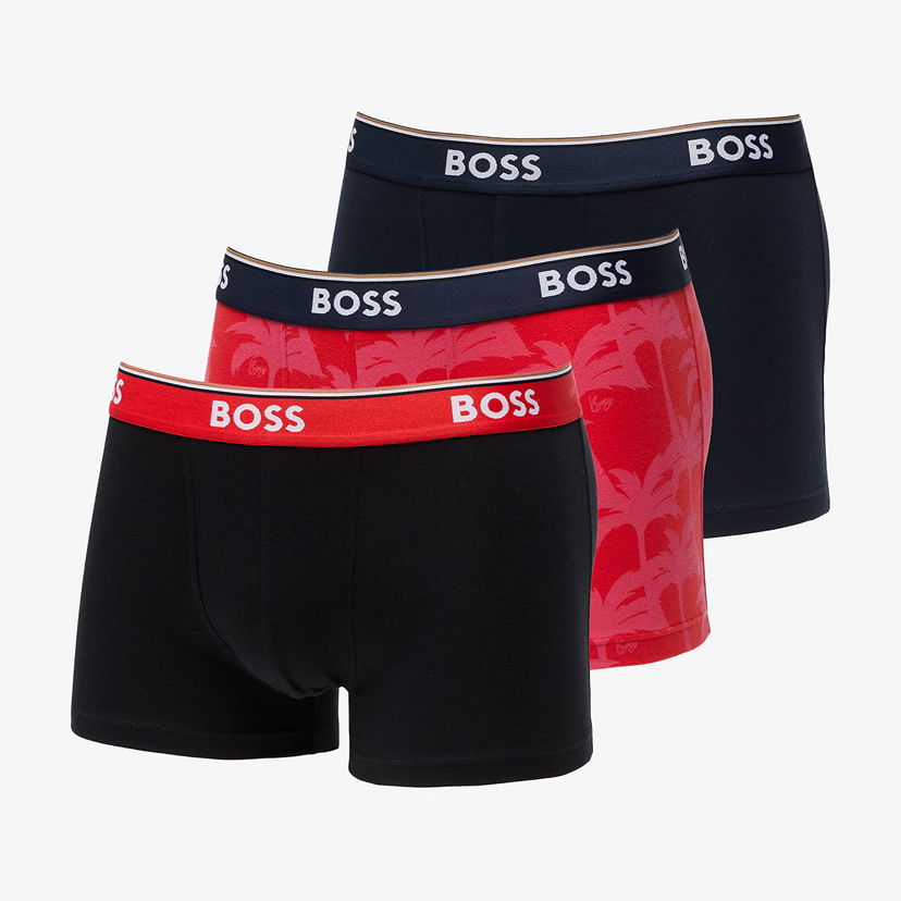 Boxerky BOSS Power Design Trunk 3-Pack Black/ Navy/ Red Rôznofarebný | 50514950-980