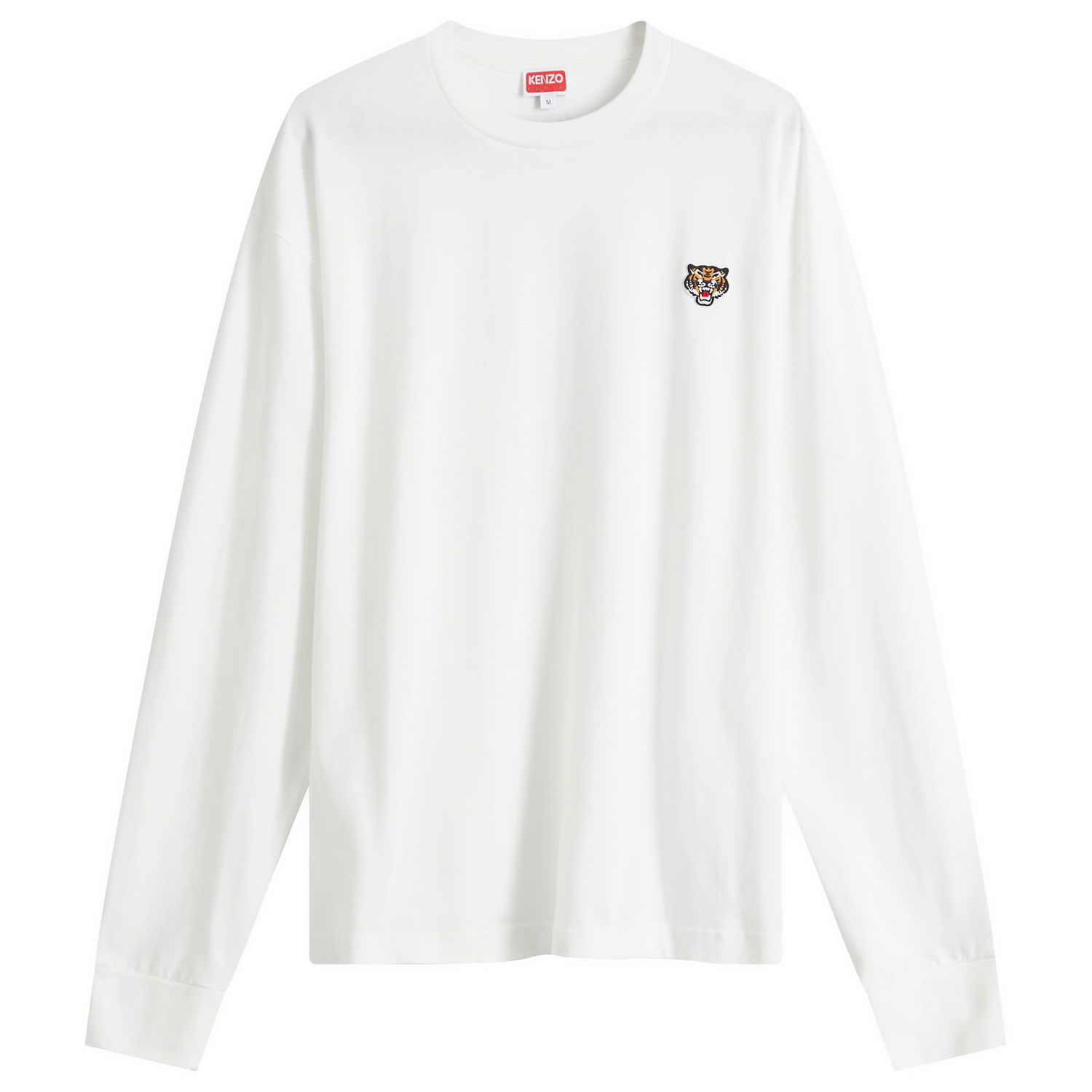 Tričko KENZO Men's Lucky Tiger Long Sleeve T-Shirt in White, Size Small | END. Clothing Biela | FE55TS1994SG-02, 0