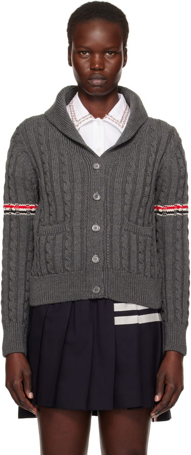 Sveter Thom Browne Wool Armband Cardigan Šedá | FKC621A-Y1024, 0