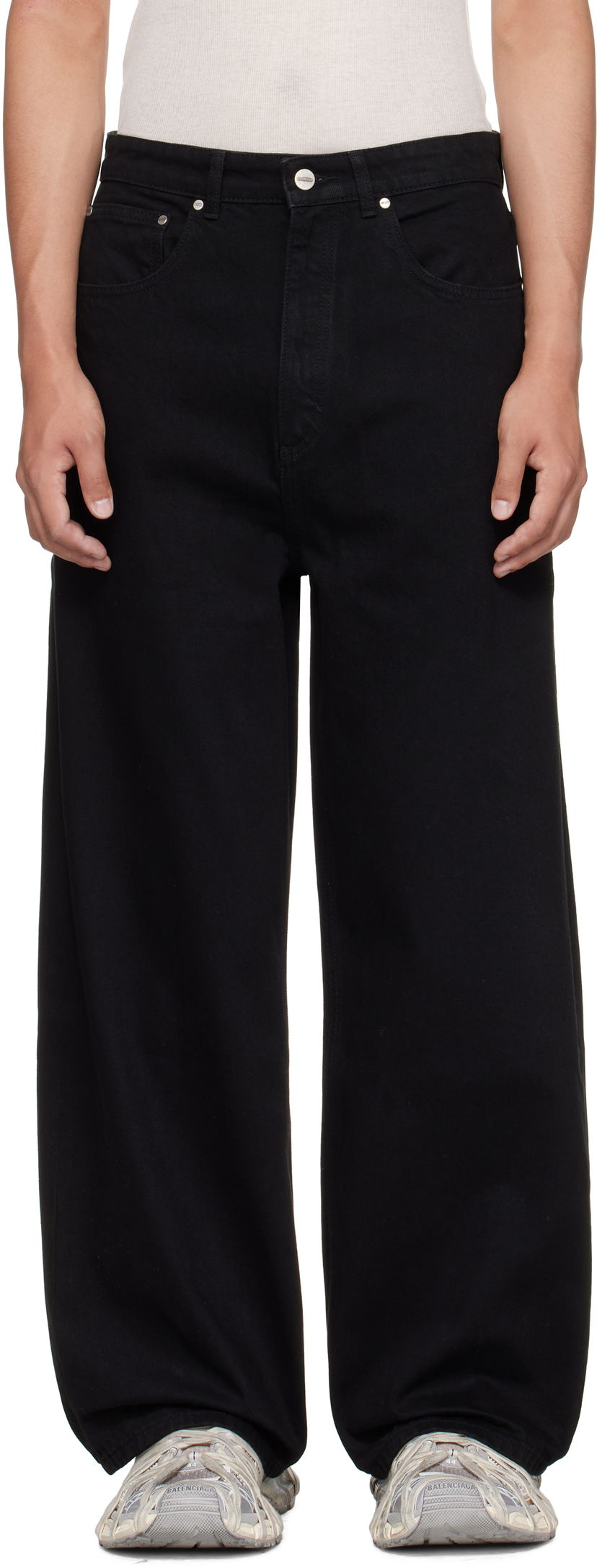 Džínsy Han Kjøbenhavn Han Kjobenhavn Baggy Jeans Čierna | M-134348