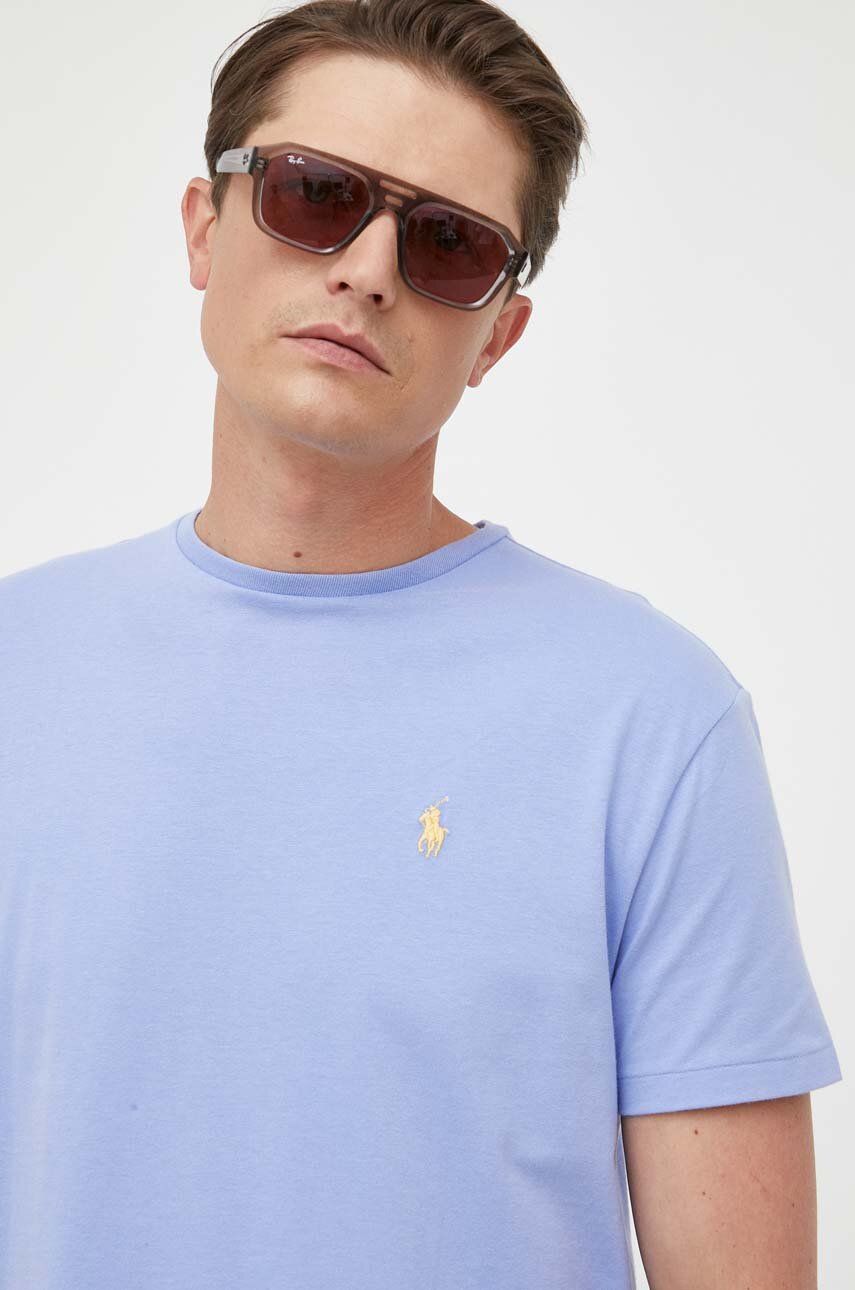 Tričko Polo by Ralph Lauren Embroidered-Pony Detail T-shirt Fialová | 710671426, 0