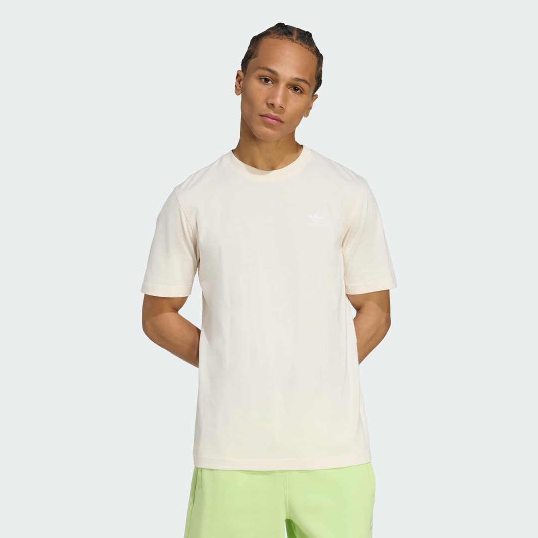 Tričko adidas Performance Trefoil Essentials T-Shirt Béžová | JY6268, 0