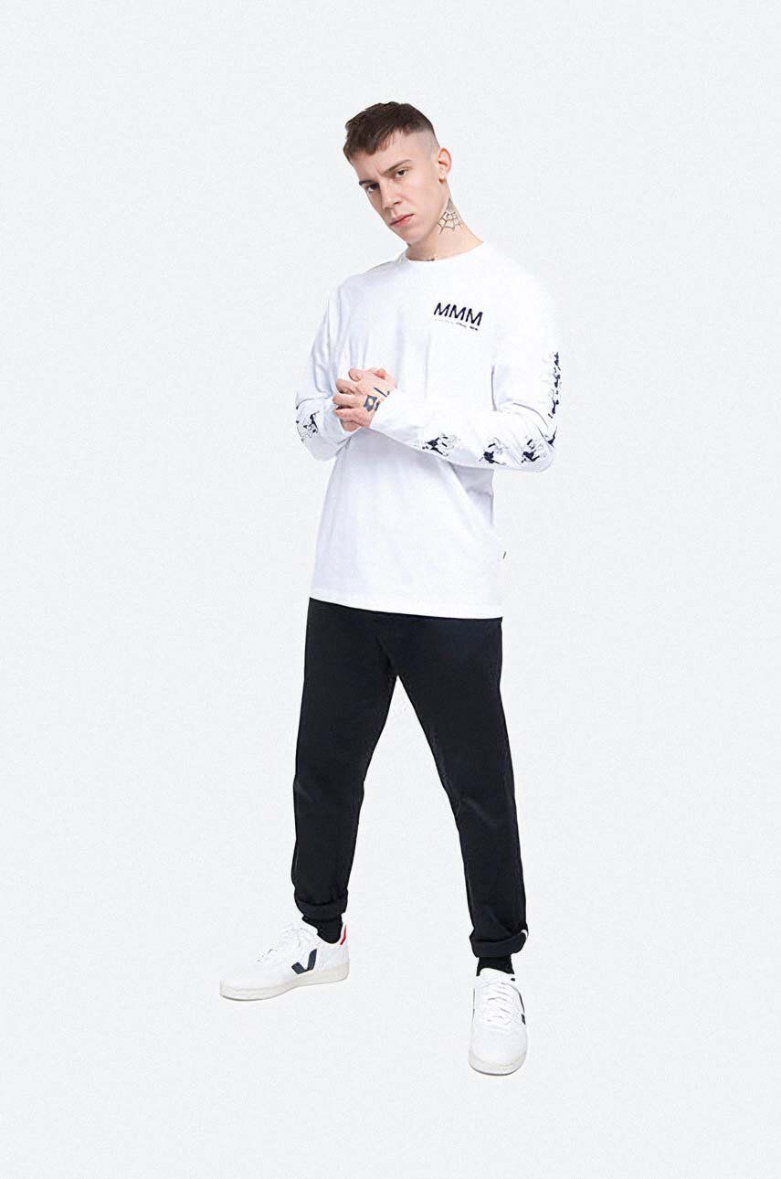 Tričko WOOD WOOD T-Shirt Long Sleeve Print Biela | 12025402.2334, 1