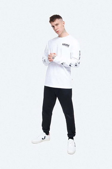 Tričko WOOD WOOD T-Shirt Long Sleeve Print Biela | 12025402.2334, 1
