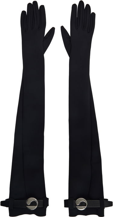 Rukavice Coperni Coperni Logo Belted Jersey Long Gloves Čierna | COPAC06F5030, 0