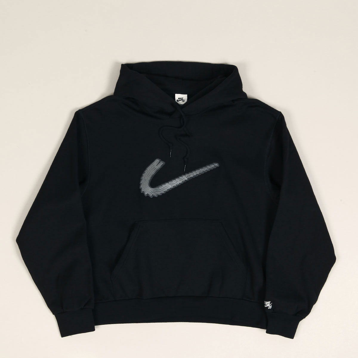 Mikina Nike SB Embroidered Swoosh Pullover Hoodie Čierna | FV7378-010, 1