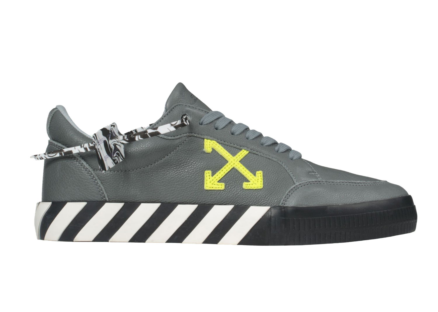 Tenisky a topánky Off-White Low Vulc "Grey Green Fluo" Šedá | OMIA085F20LEA0040970, 0