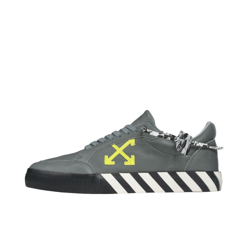 Tenisky a topánky Off-White Low Vulc "Grey Green Fluo" Šedá | OMIA085F20LEA0040970
