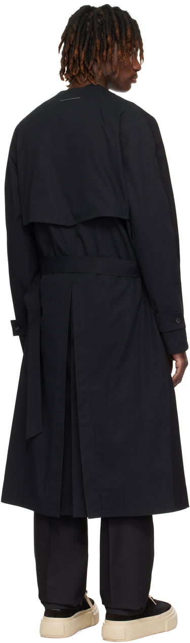 Kabáty Maison Margiela MM6 Maison Margiela Wool & Cotton Gabardine Trench Coat Čierna | SH0AA0009 MTN039, 2
