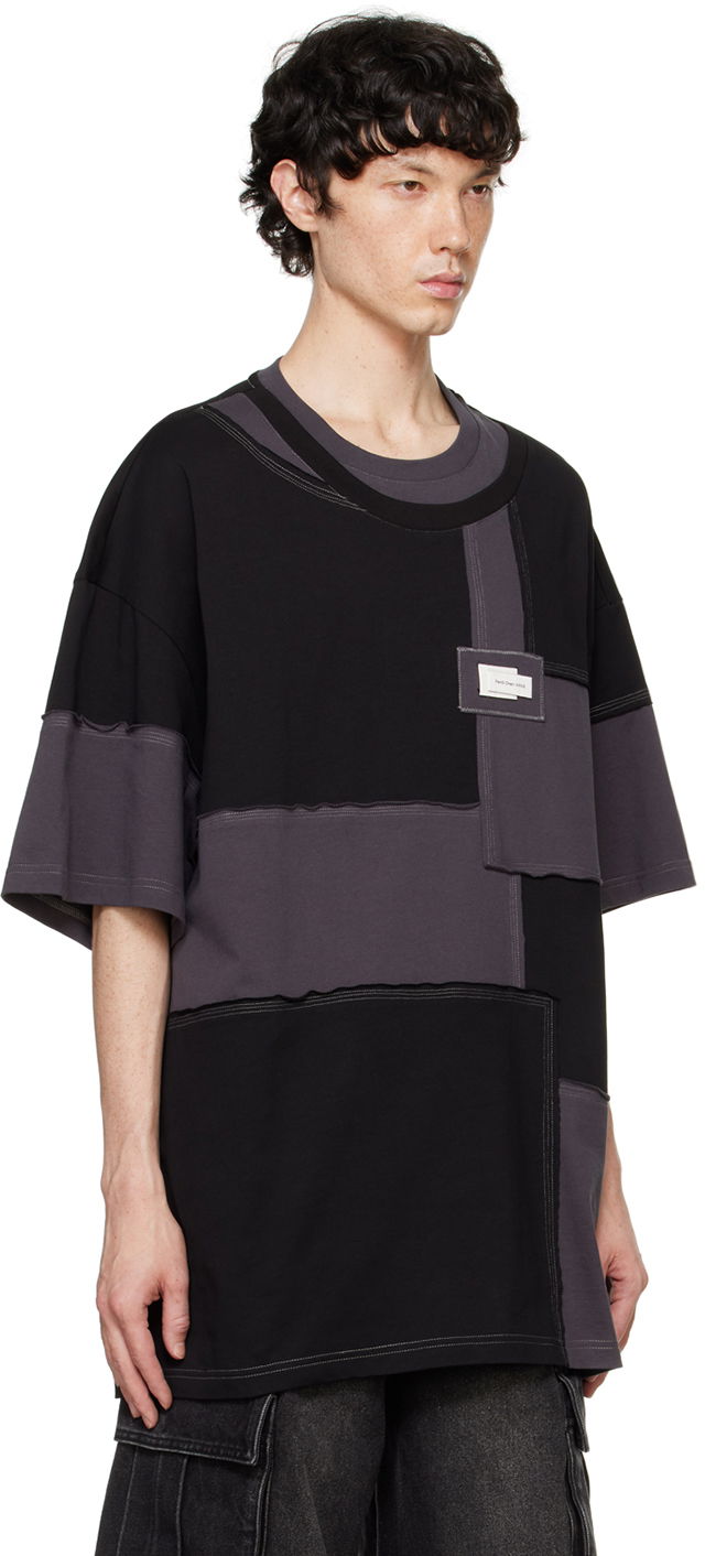 Tričko Feng Chen Wang Feng Chen Wang Patchwork T-Shirt Čierna | FMF18TS01, 1