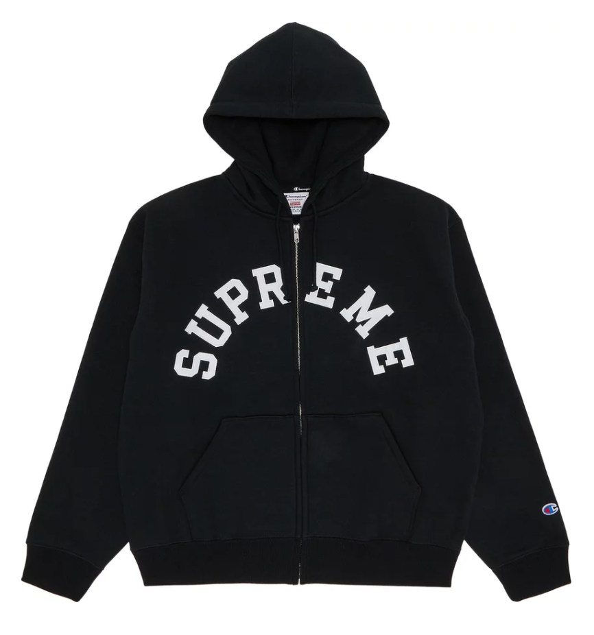 Mikina Supreme Champion Zip Up Hooded Sweatshirt Black Čierna | SS24SW37 BLACK, 0