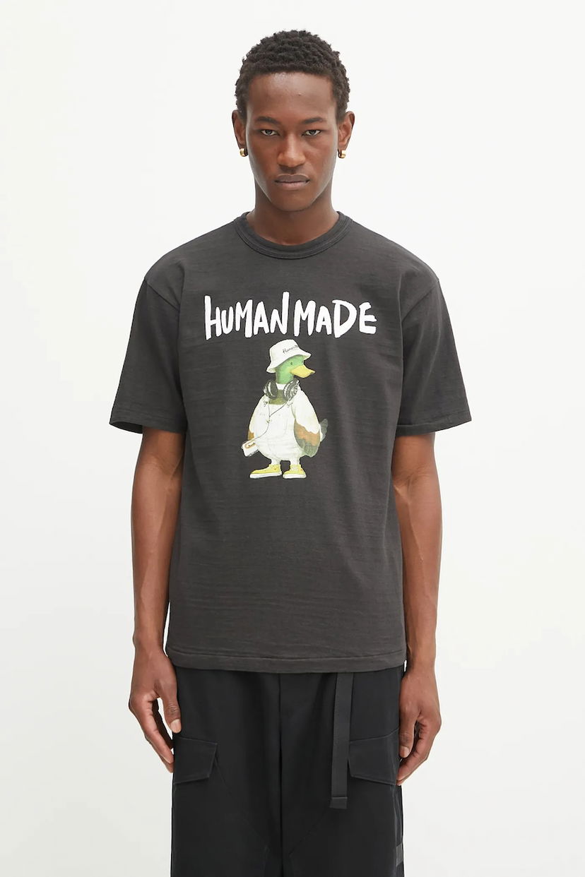 Tričko Human Made Human Made Knitted Graphic T-Shirt Čierna | HM29TE014