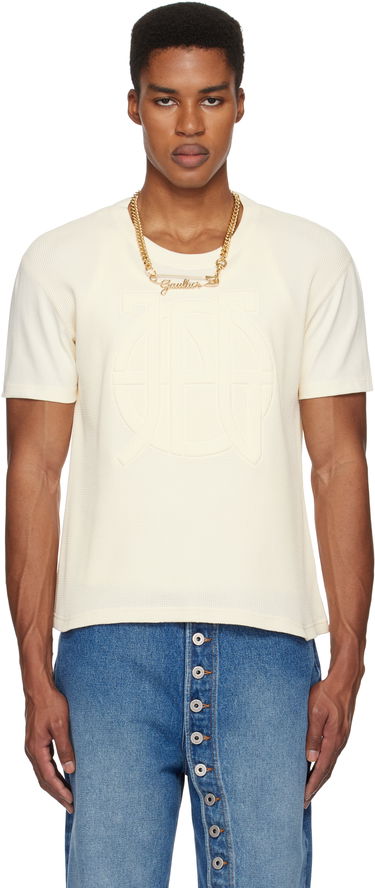 Tričko Jean Paul Gaultier Oversized T-Shirt Béžová | 25/33-F-TS095E-J071-03, 0